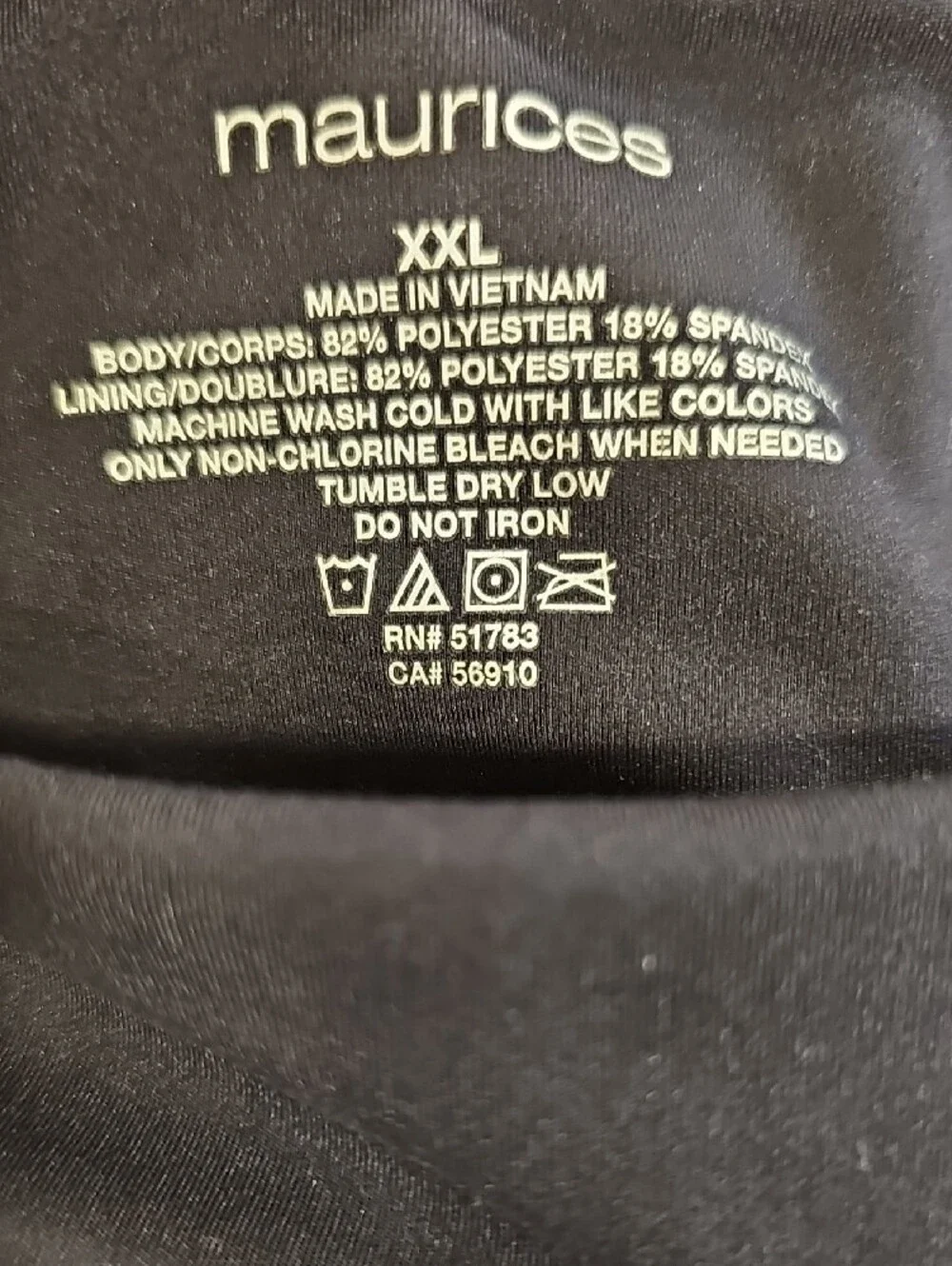 Maurices Black Skort; Size XXL; EUC